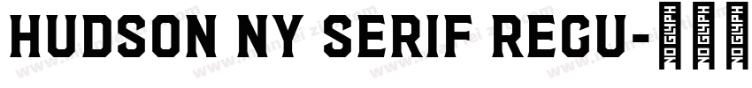 Hudson NY Serif Regu字体转换